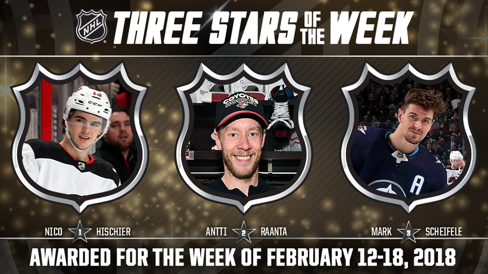 Stars of the Week, Hischier, Raanta, Scheifele