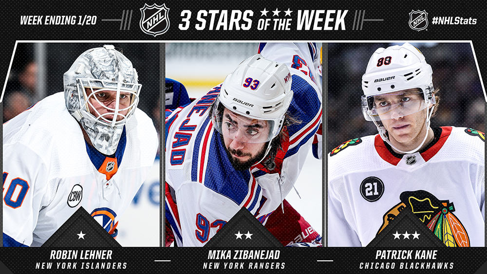 Stars of the Week, Lehner, Zibanejad, Kane