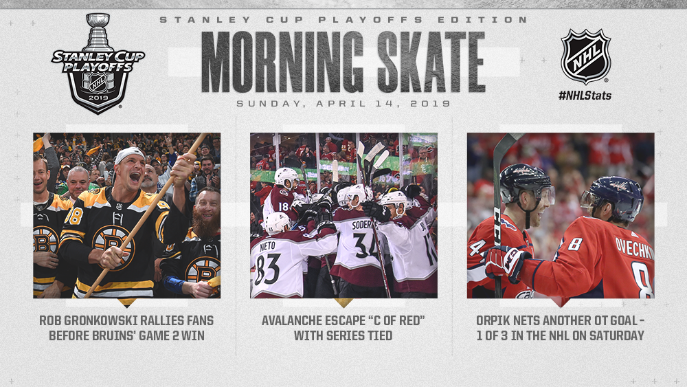 NHL Morning Skate: Stanley Cup Playoffs Edition – April 14, 2019