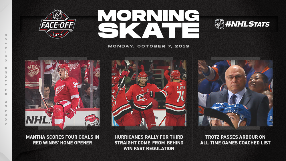 NHL Morning Skate — Oct. 7, 2019