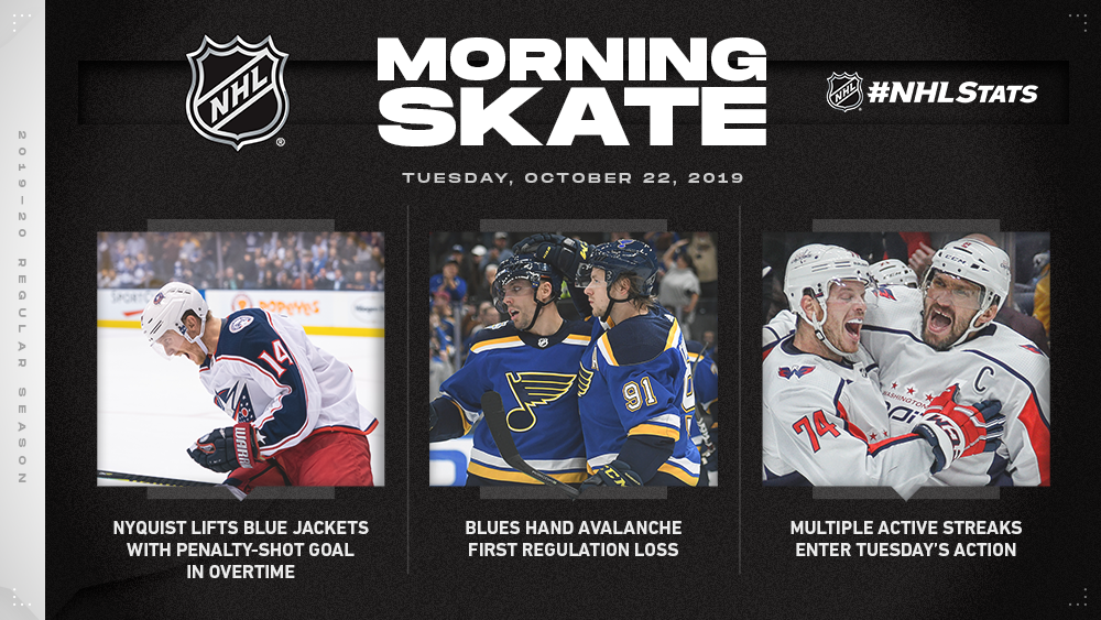 NHL Morning Skate — Oct. 22, 2019