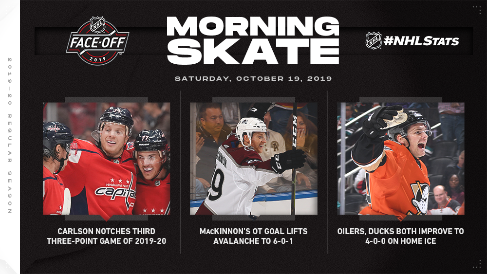 NHL Morning Skate — Oct. 19, 2019