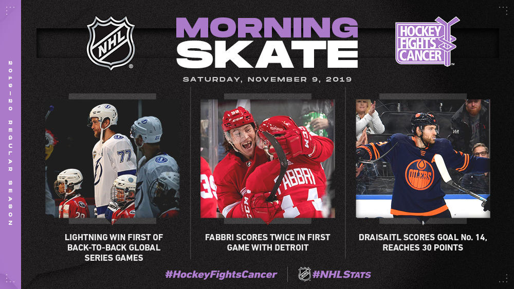 NHL Morning Skate — Nov. 9, 2019