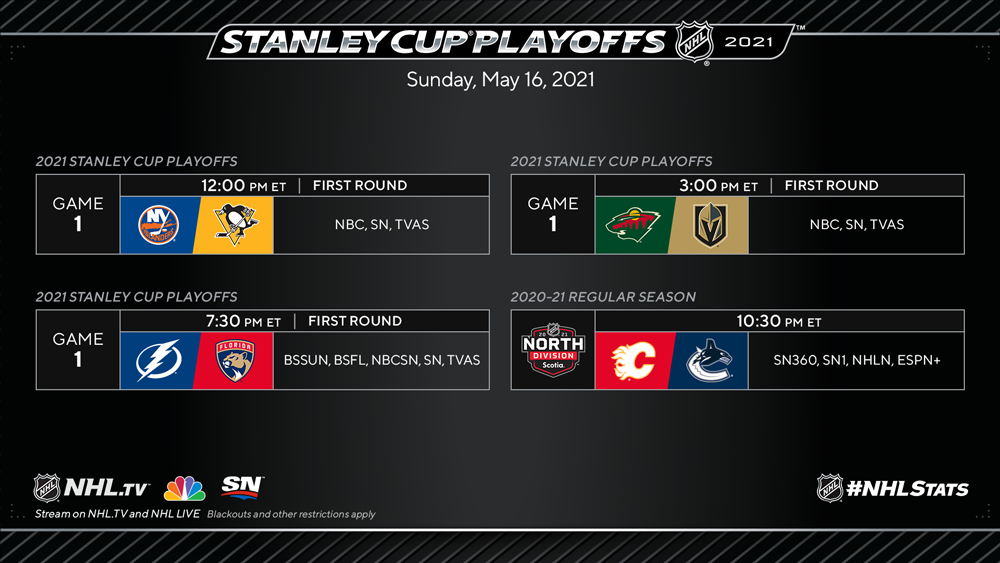 NHL Playoffs Schedule 
