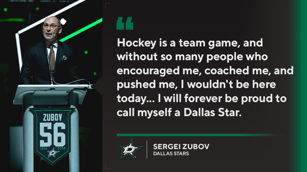 Stars to retire Hall of Famer Sergei Zubov's No. 56 in January