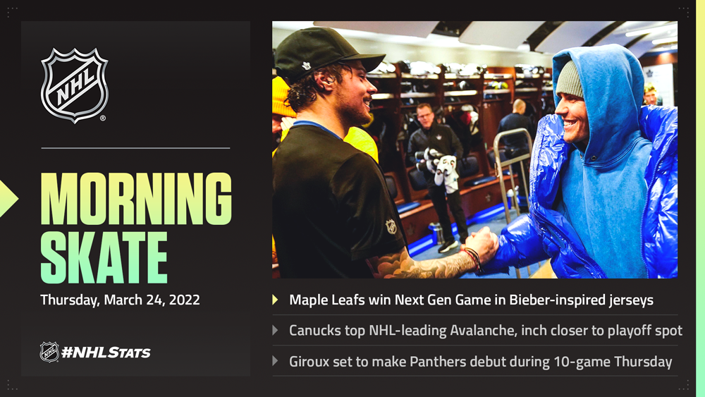 Maple Leafs, Justin Bieber collaborate on unique 'Next Gen' uniform