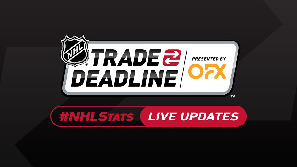 NHL.com Media Site - News - #NHLStats Live Updates: 2022 NHL Trade Deadline