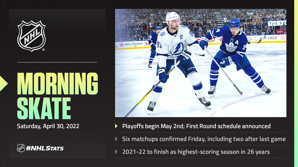 NHL.com Media Site - News - 2021-22 NHL Regular-Season Start Times