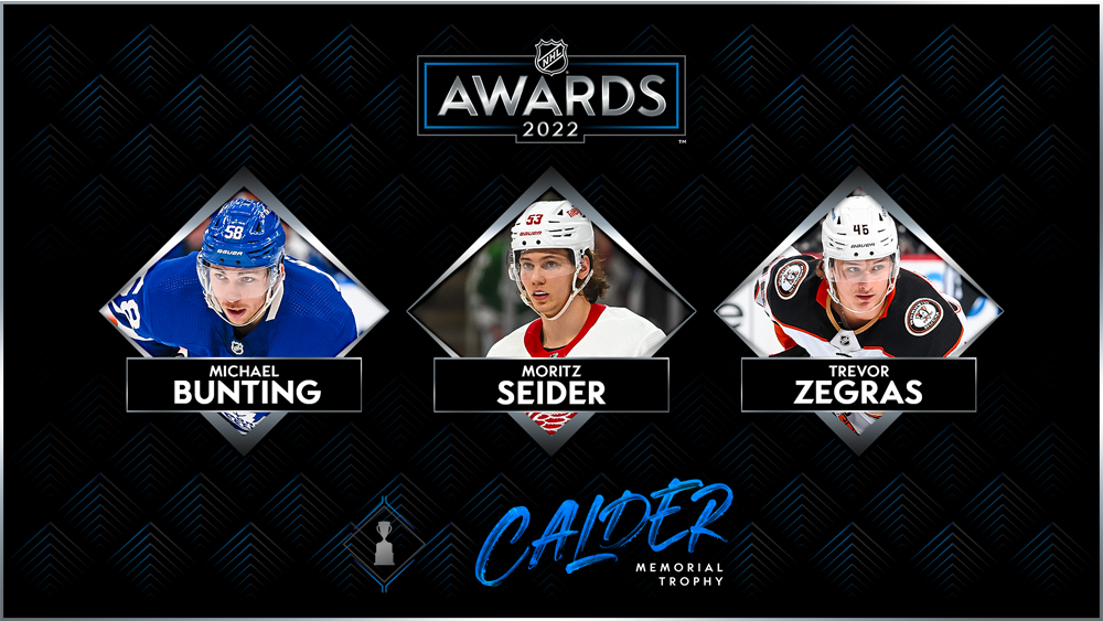 Calder Trophy Finalists, Bunting, Seider, Zegras