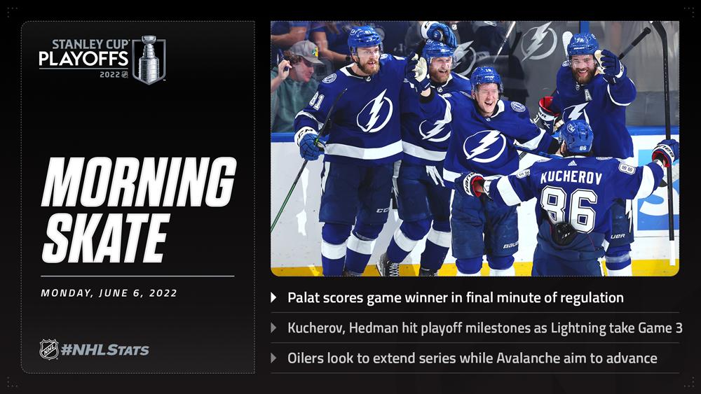 NHL.com Media Site - News - NHL Morning Skate: Stanley Cup Playoffs Edition  – June 6, 2022