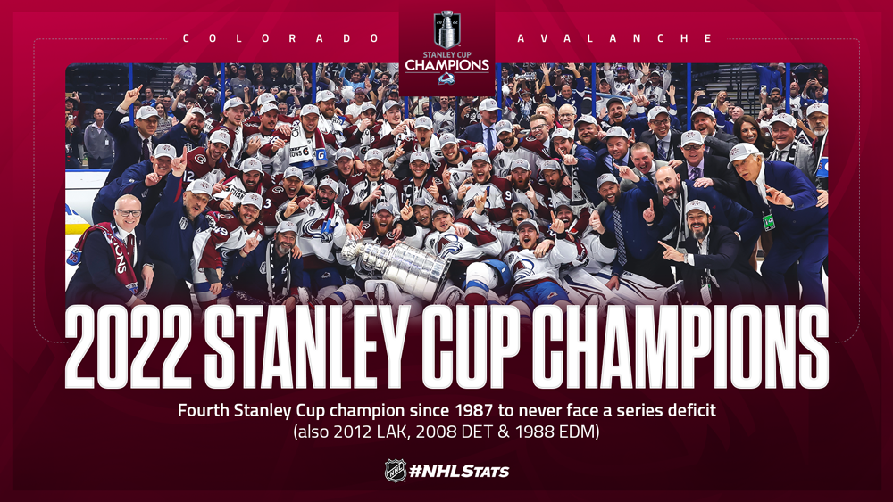 First Championship Since 2001 Colorado Avalanche