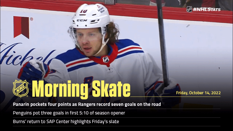 NHL Morning Skate – Oct. 14, 2022