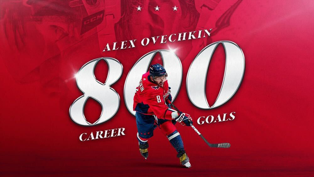 #NHLStats Pack: Ovechkin Joins Howe, Gretzky in 800-Goal Club