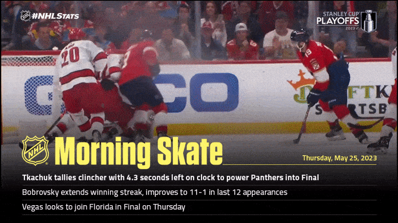 NHL.com Media Site - News - NHL Morning Skate: Stanley Cup Final Edition —  May 27, 2019