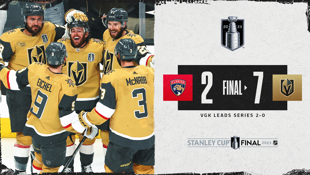 Golden Knights take 2-0 lead in Cup Final with win over Florida