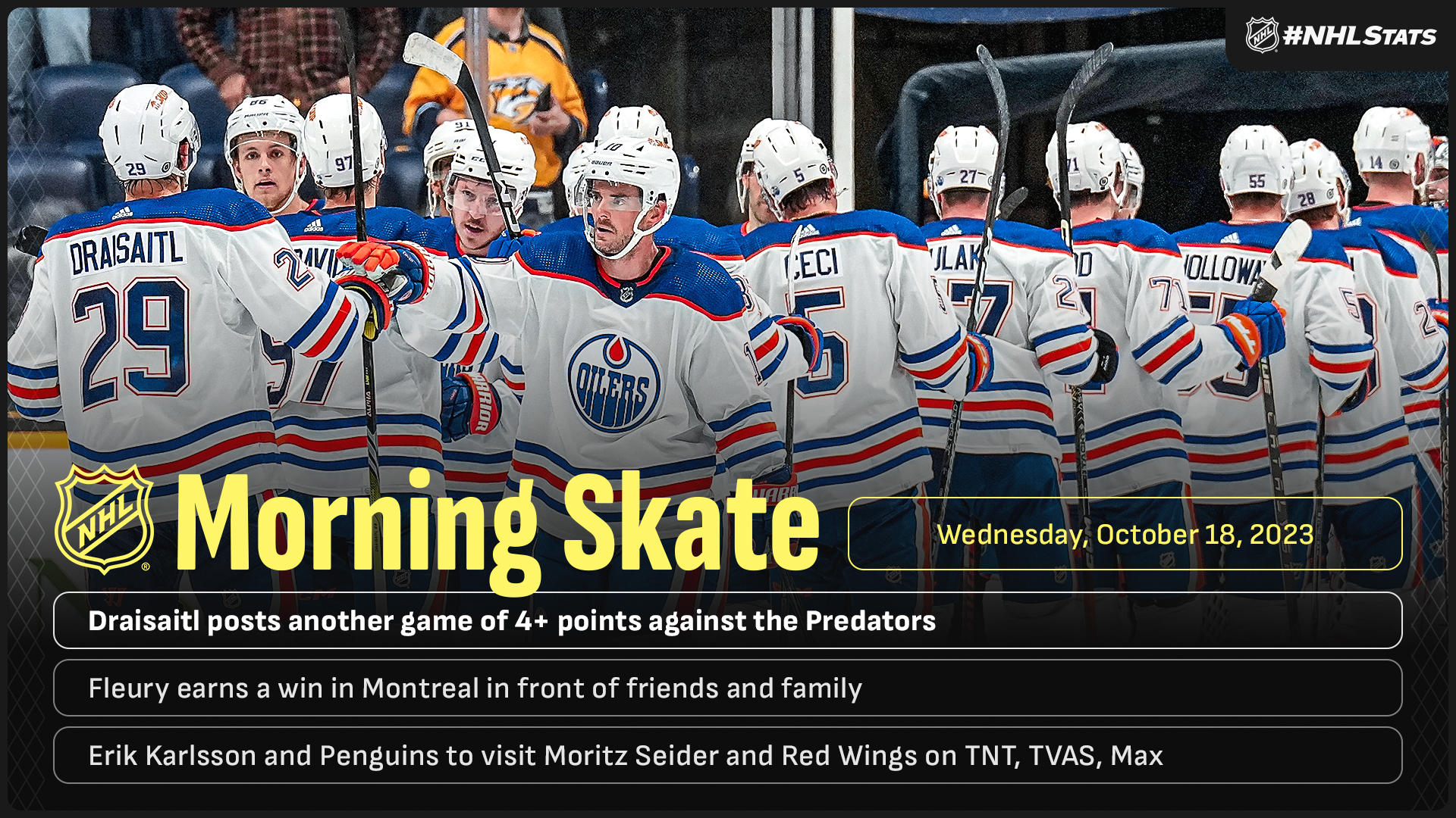 NHL Morning Skate – Oct. 18, 2023