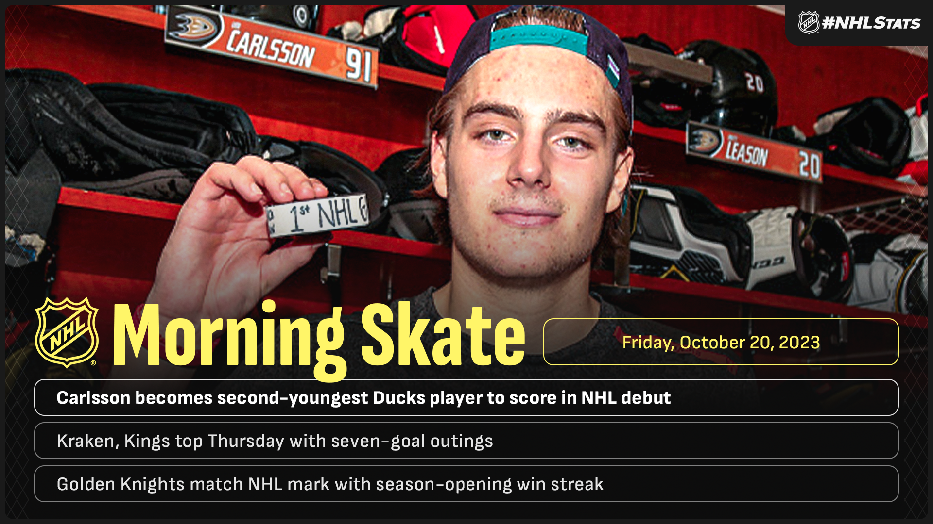 NHL Morning Skate – Oct. 20, 2023
