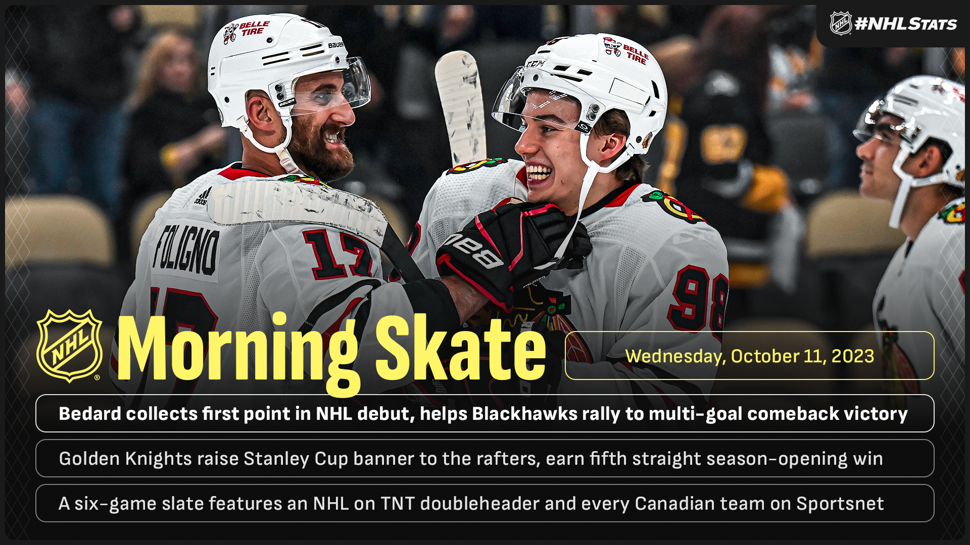 NHL Morning Skate: NHL Face-Off Edition – Oct. 11, 2023