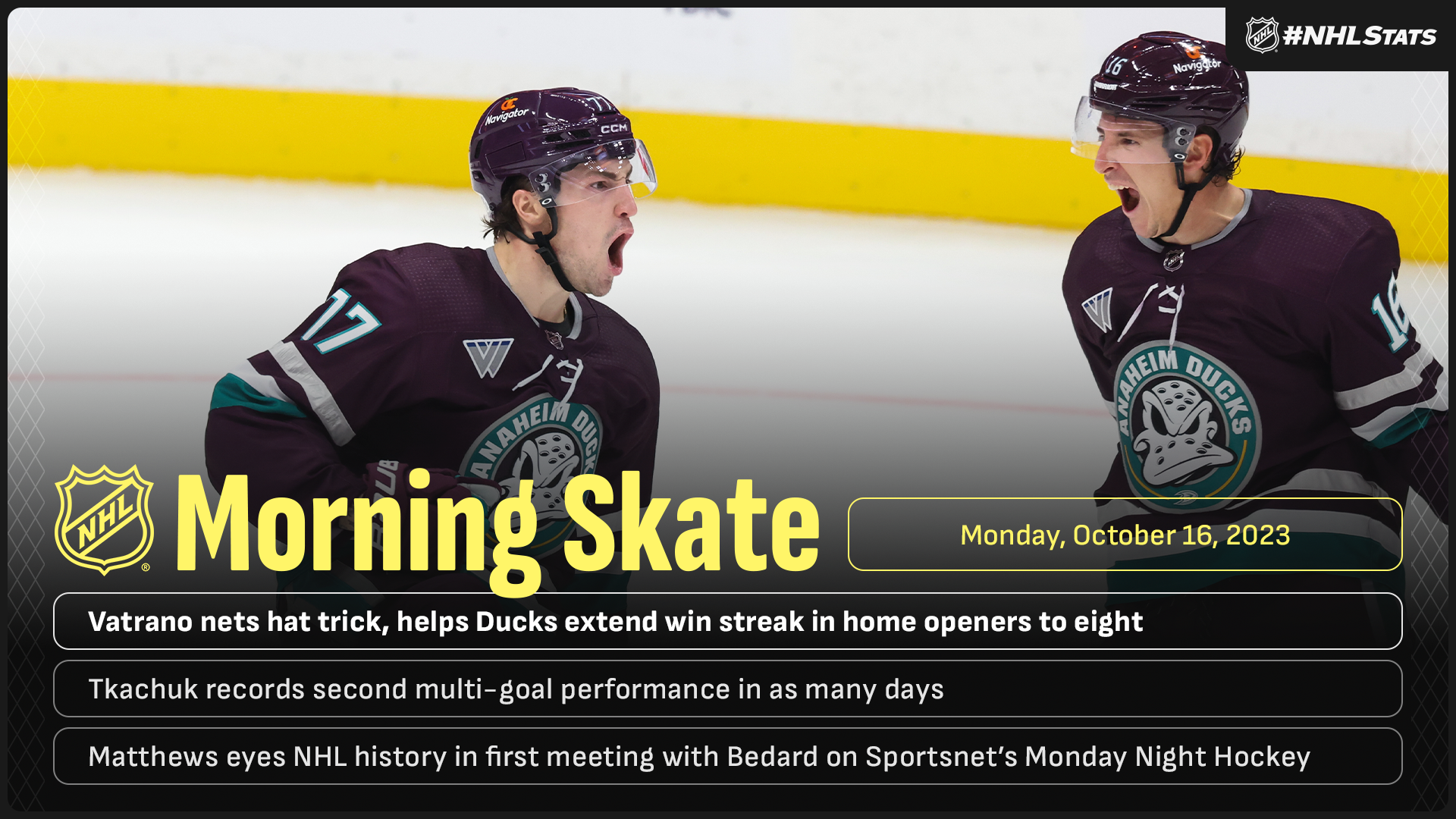 NHL Morning Skate – Oct. 16, 2023