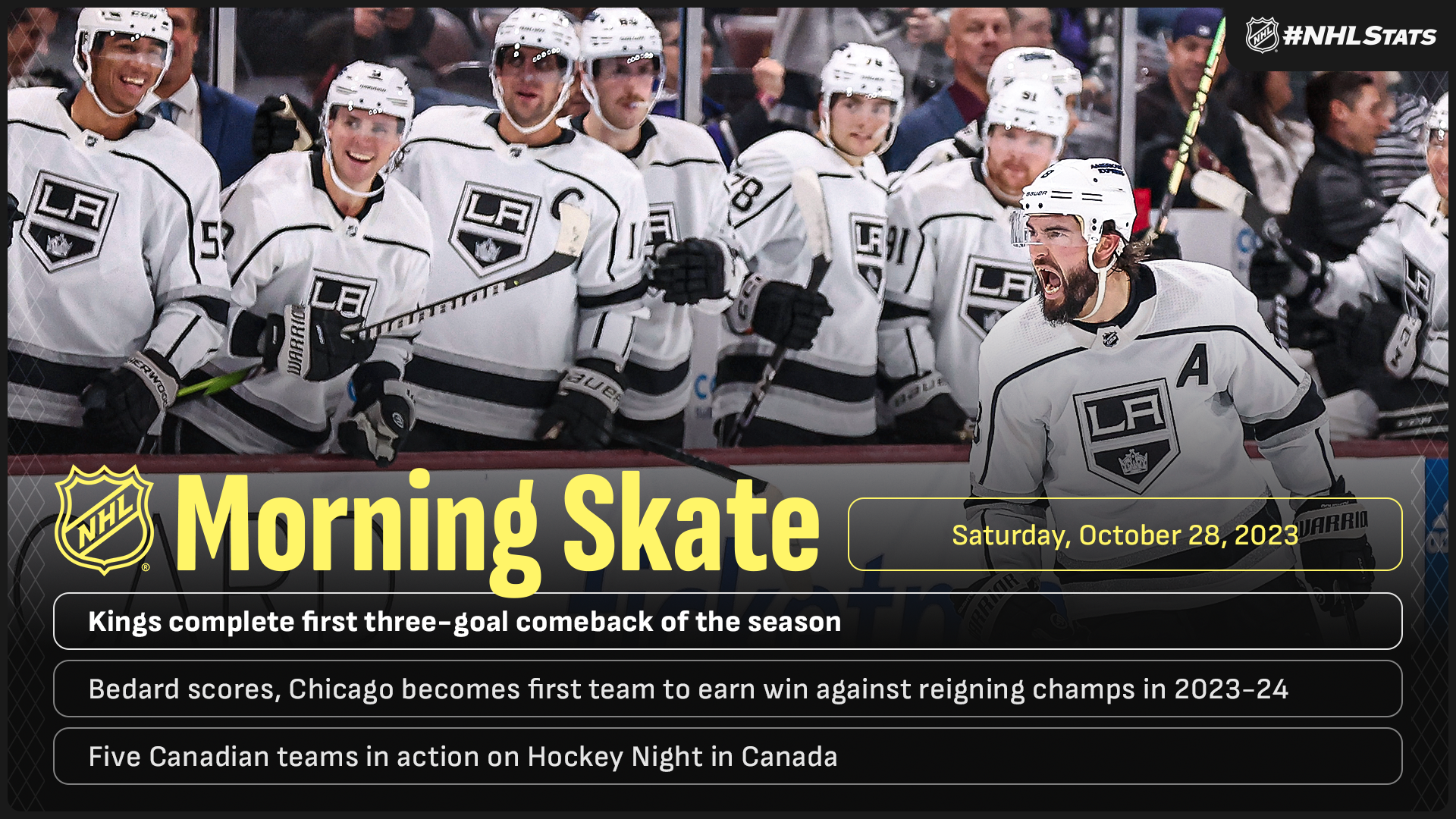 NHL Morning Skate – Oct. 28, 2023