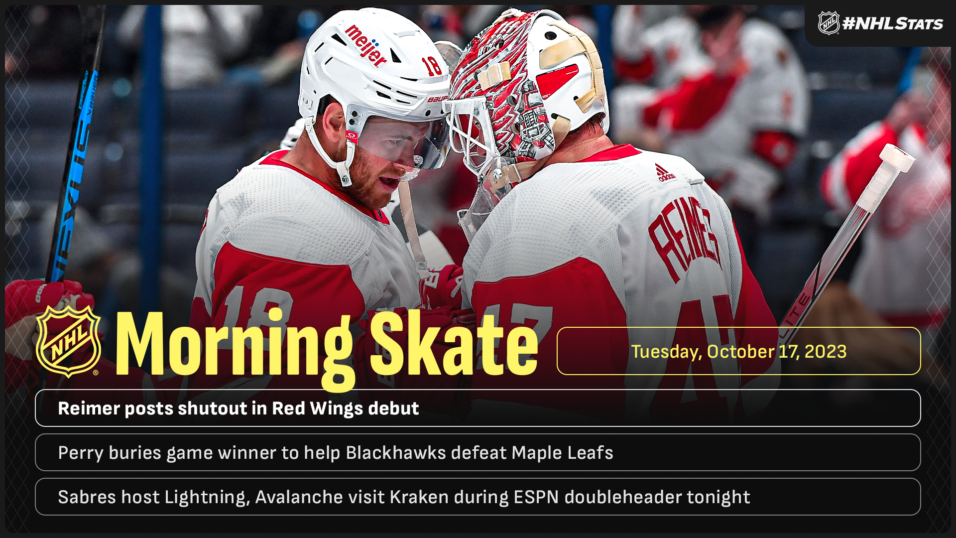 NHL Morning Skate – Oct. 17, 2023