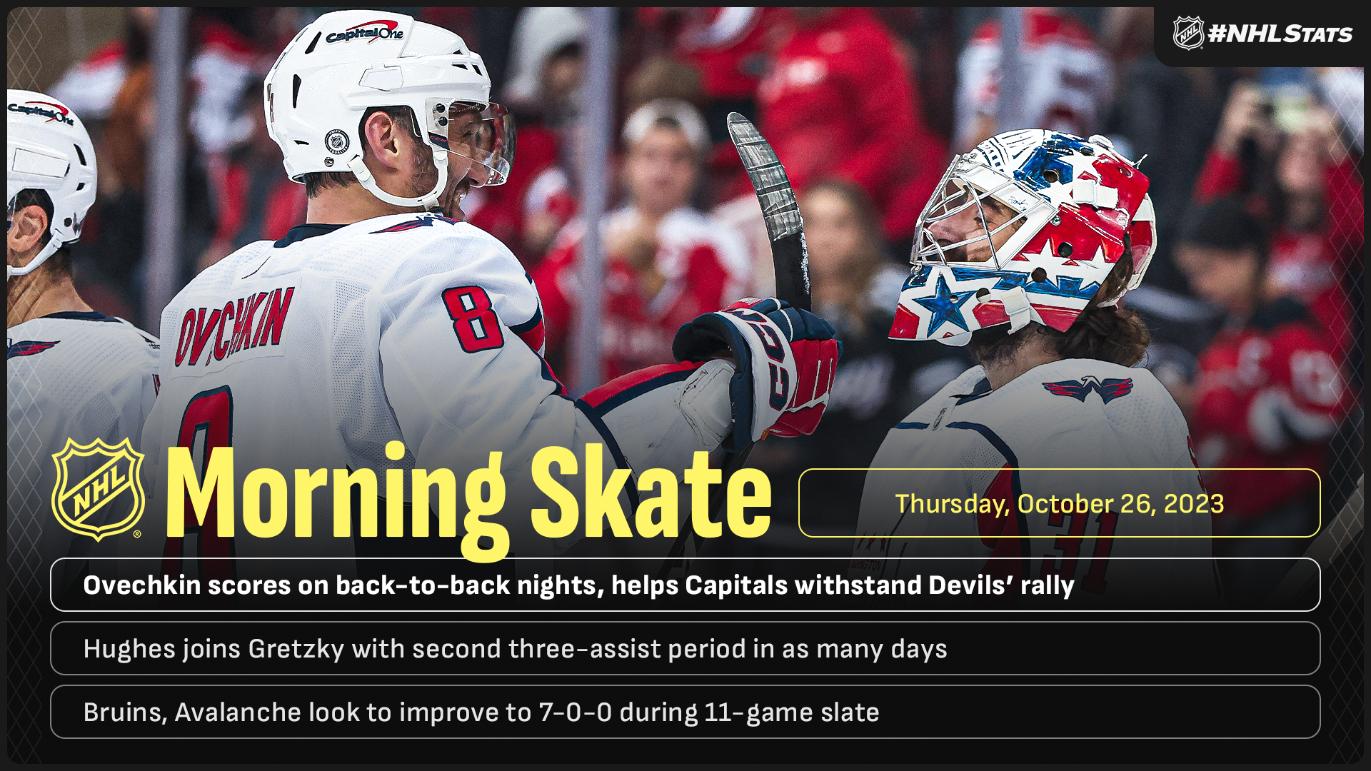 NHL Morning Skate – Oct. 26, 2023