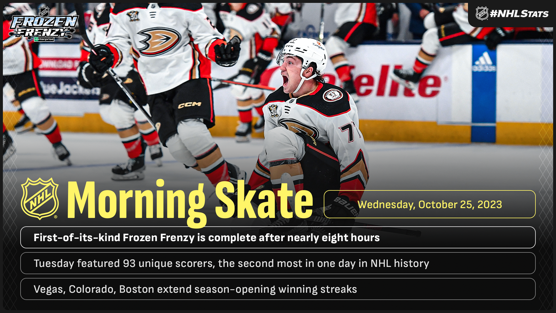 NHL Morning Skate – Oct. 25, 2023