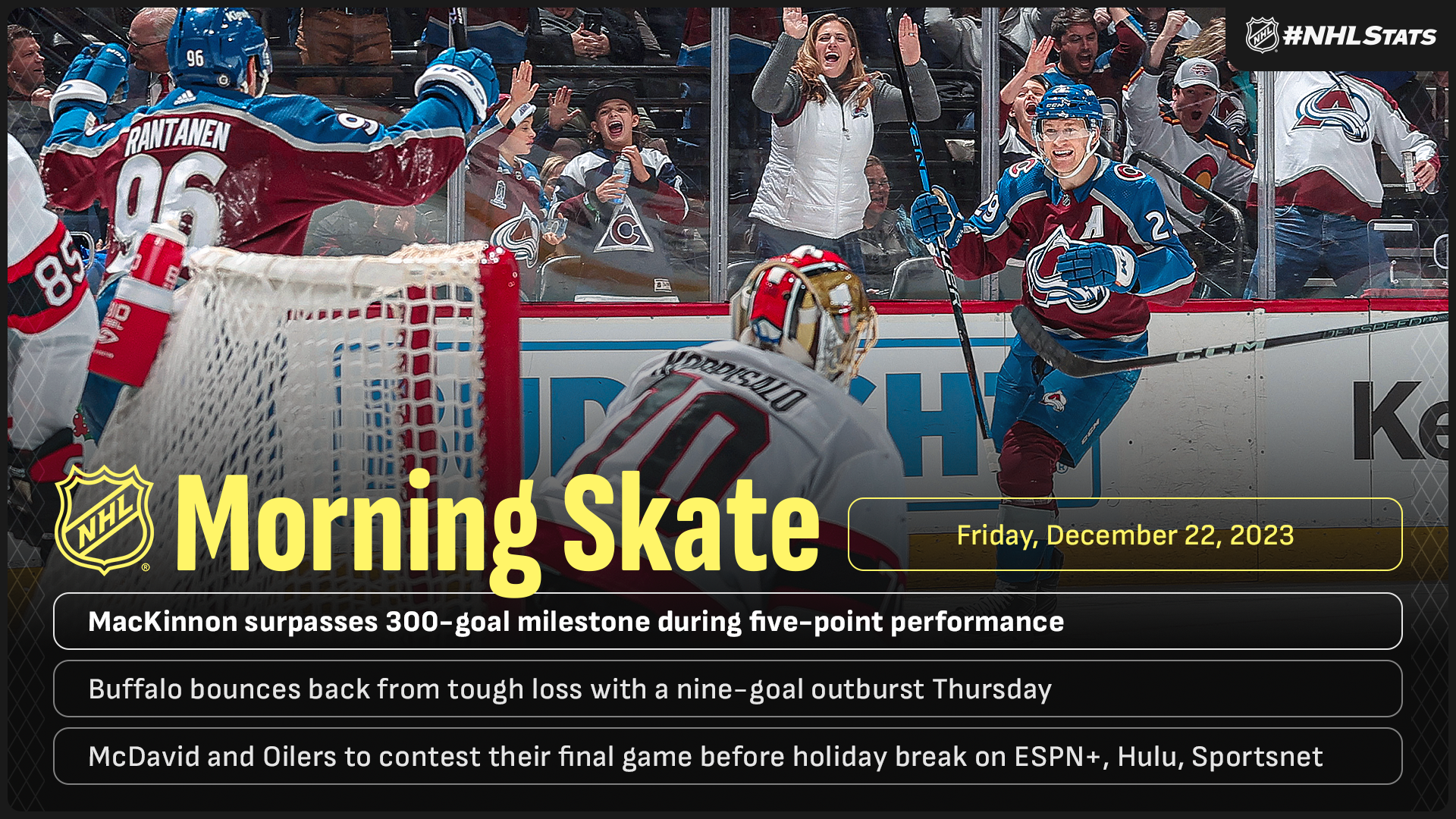 NHL Morning Skate – Dec. 22, 2023