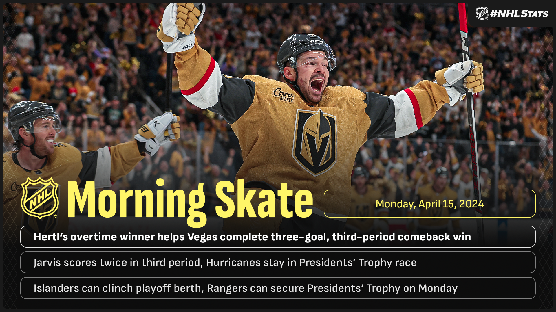 NHL Morning Skate – April 15, 2024