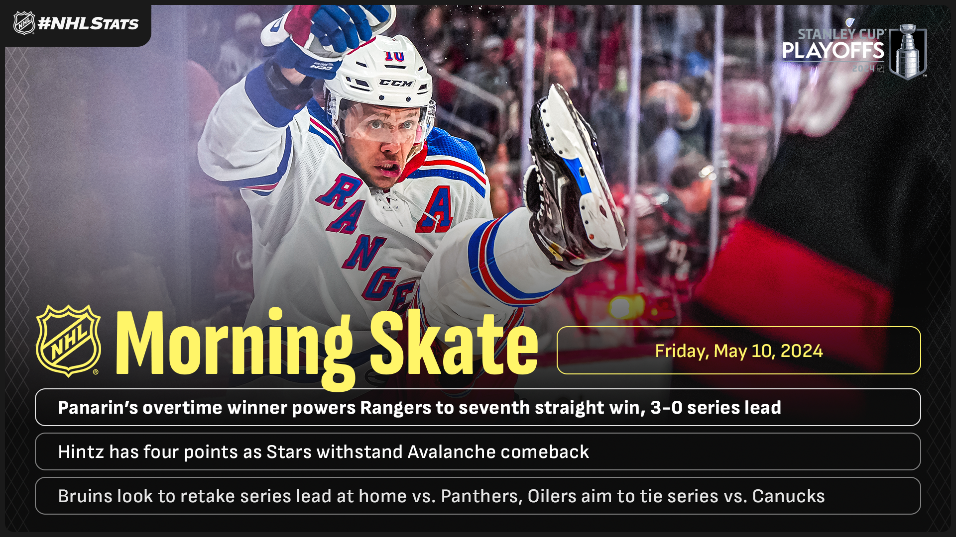 NHL Morning Skate: Stanley Cup Playoffs Edition – May 10, 2024