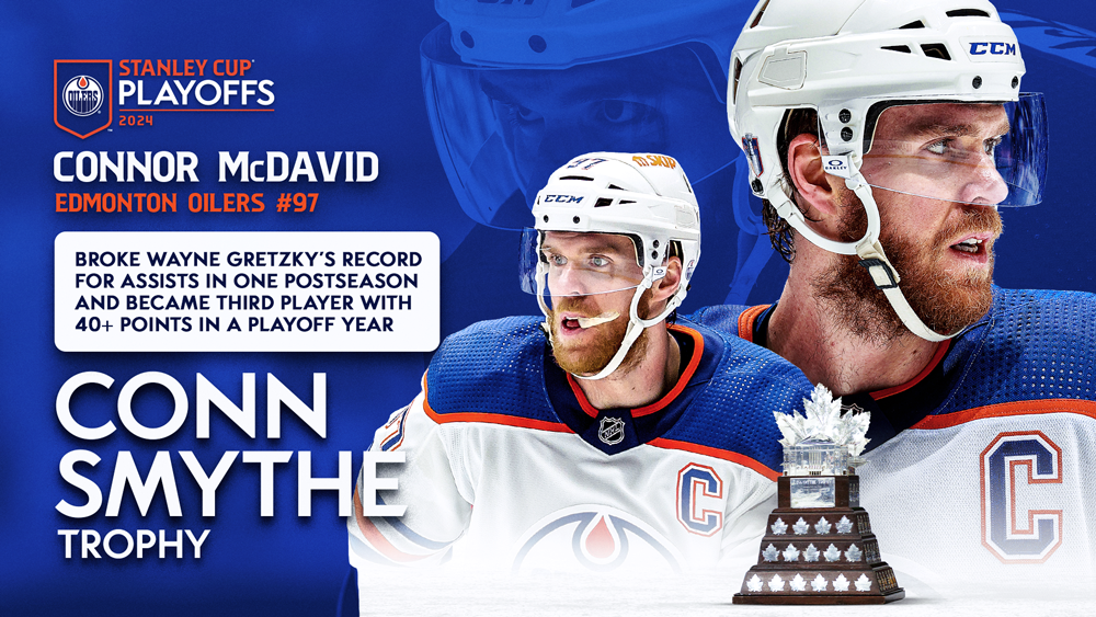 #NHLStats Pack: Oilers Captain Connor McDavid Selected Conn Smythe Trophy After Record-Setting Playoff Performance