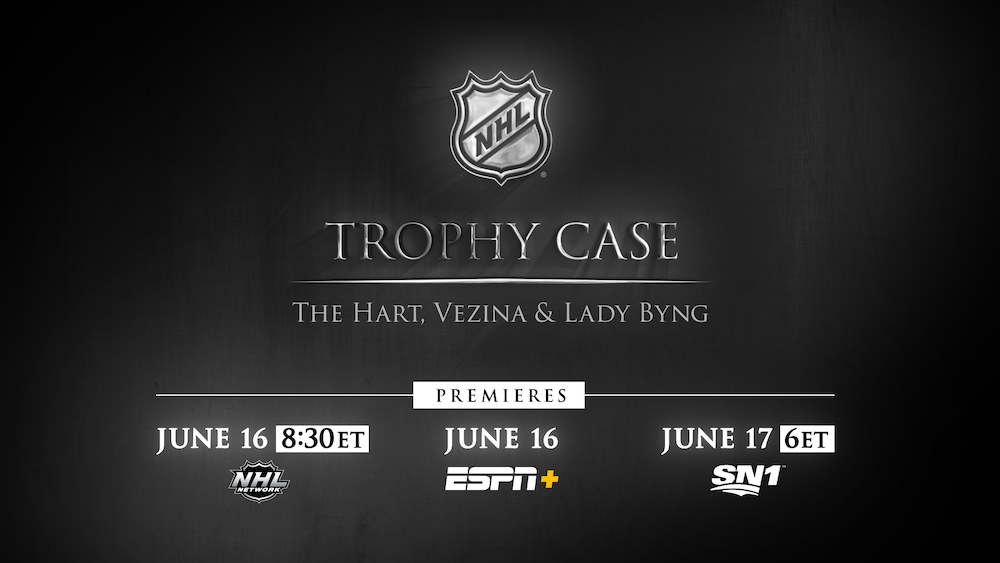 NHL Trophy Case content program series Hart Vezina Lady Byng