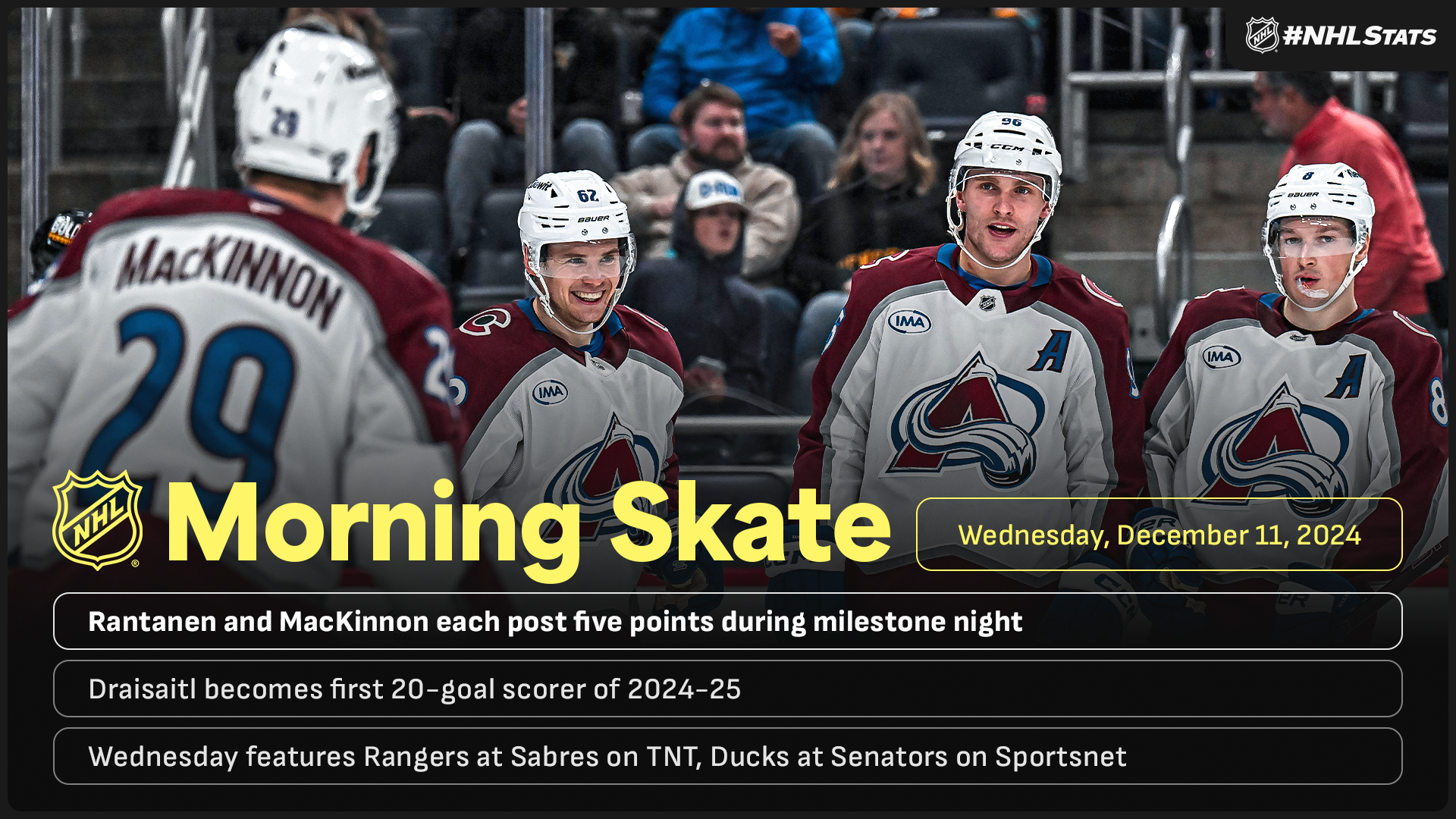 NHL Morning Skate – Dec. 11, 2024