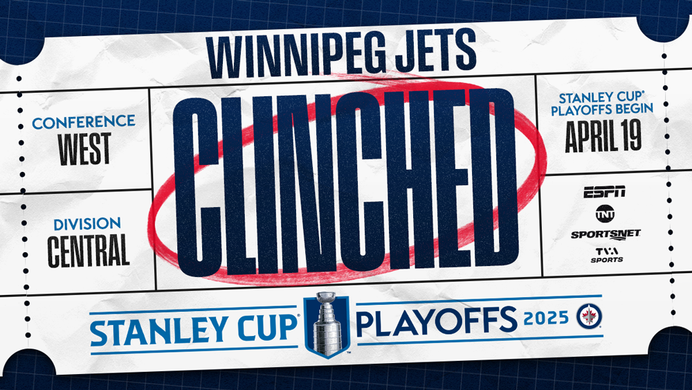 Jets Become First Western Conference Team to Clinch 2025 Stanley Cup Playoffs Berth