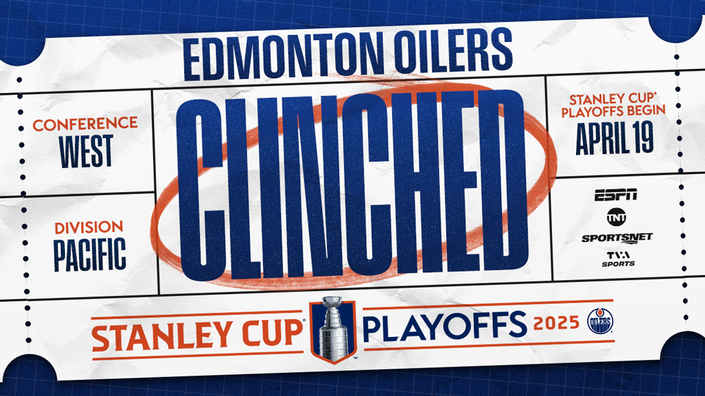 Oilers Clinch Sixth Straight Berth into Stanley Cup Playoffs