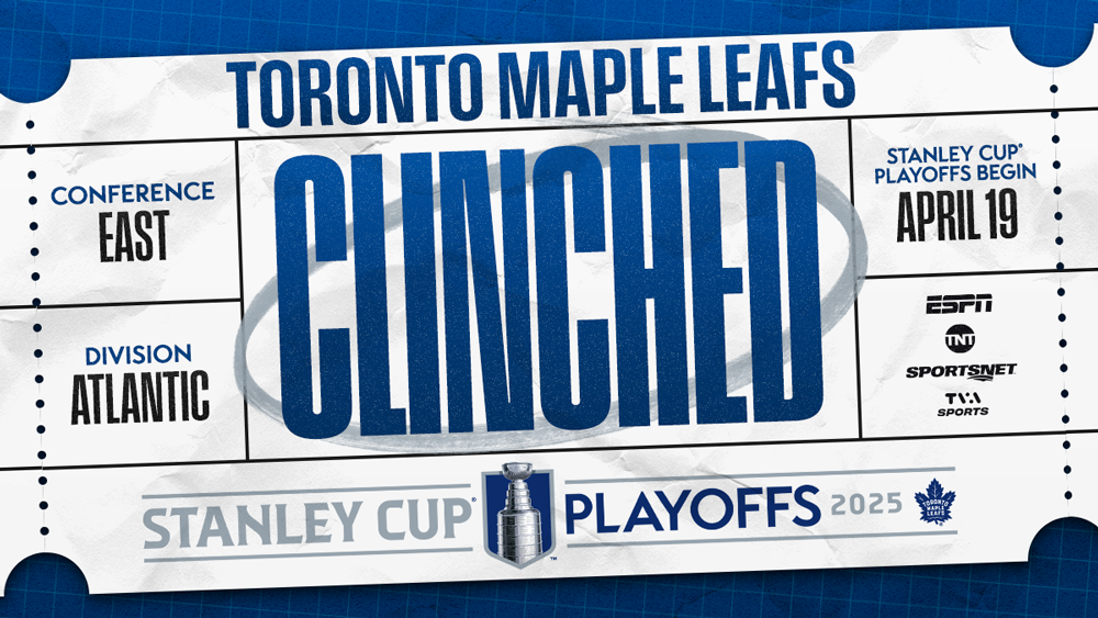 Maple Leafs Clinch to Extend NHL’s Longest Active Streak of Postseason Appearances 