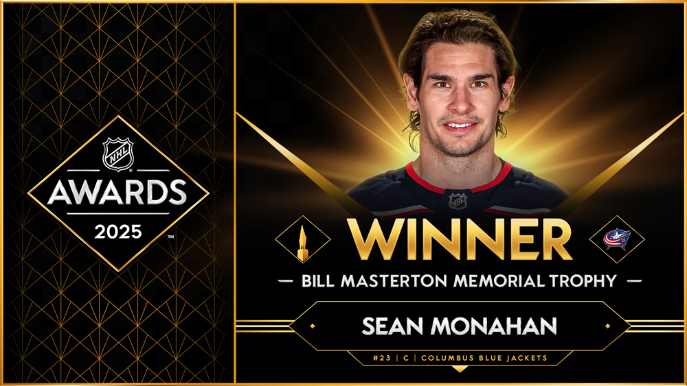 Blue Jackets’ Sean Monahan Awarded Bill Masterton Trophy | Pro Hockey News