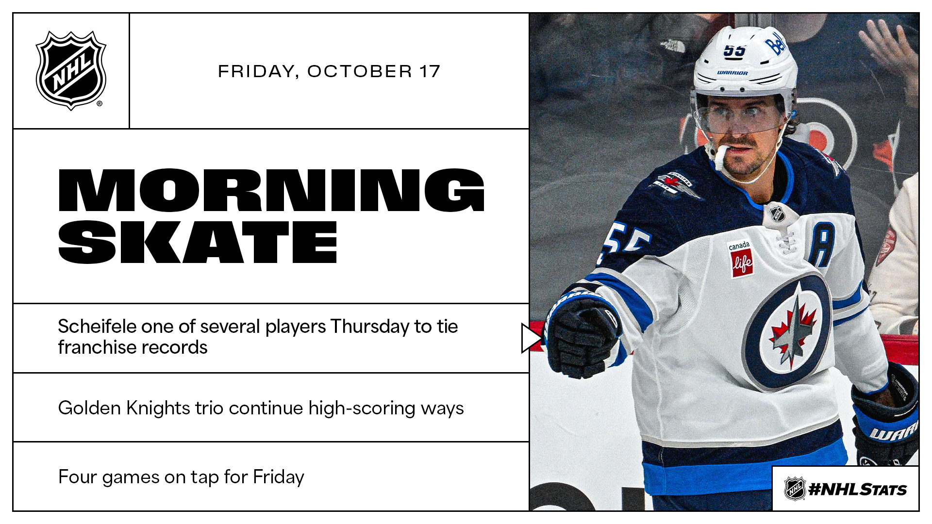 NHL Morning Skate – Oct. 17, 2025