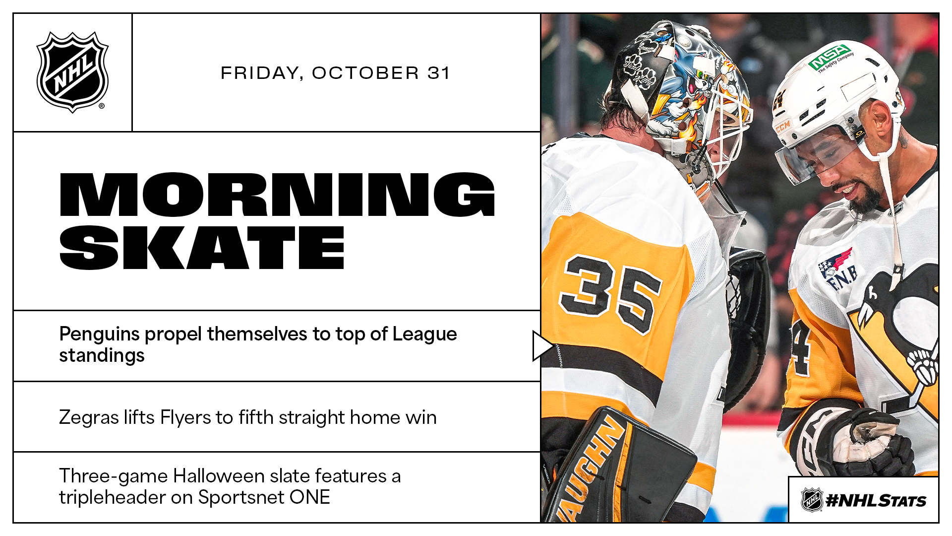 NHL Morning Skate – Oct. 31, 2025
