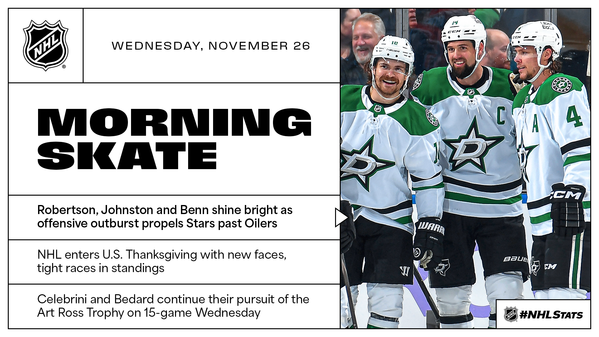 NHL Morning Skate – Nov. 26, 2025