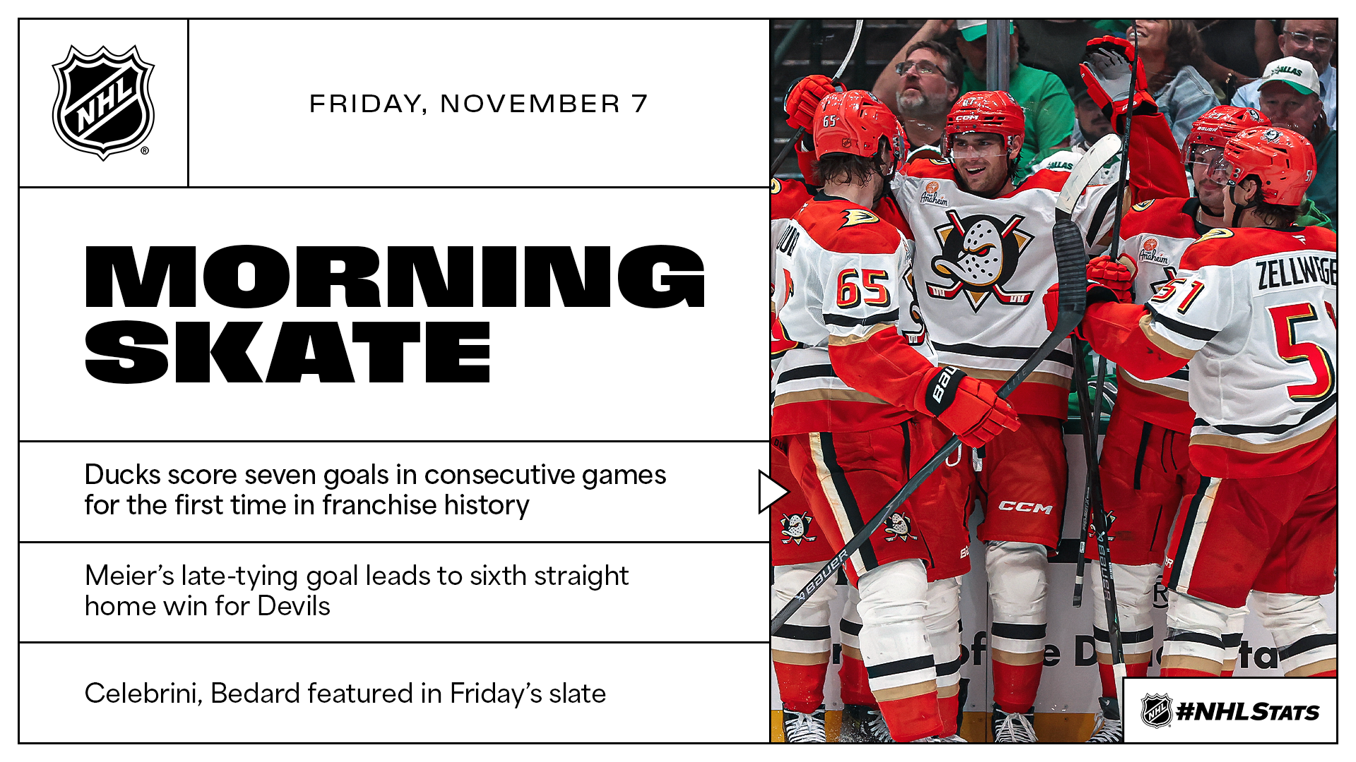 NHL Morning Skate – Nov. 7, 2025 