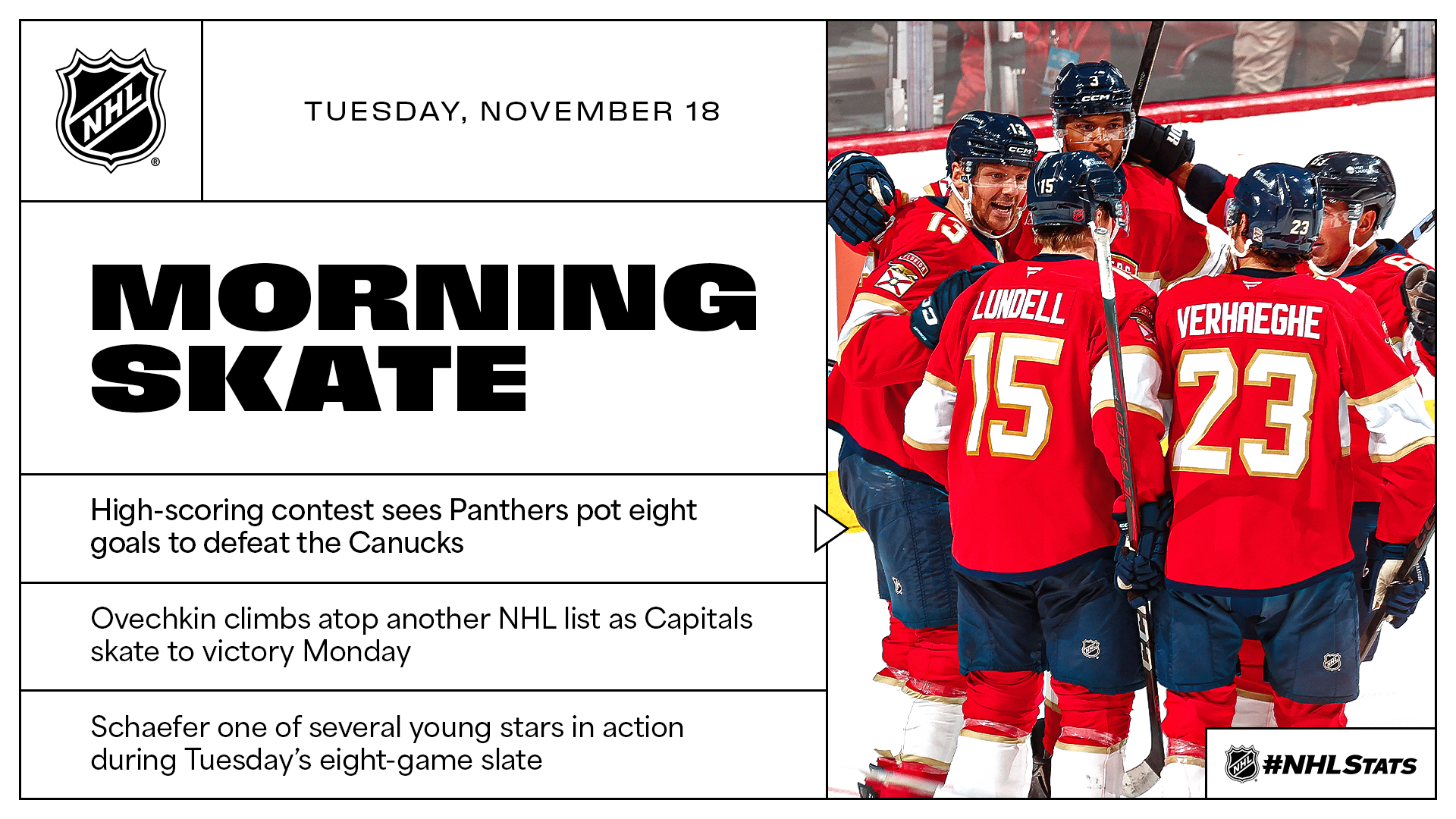 NHL Morning Skate – Nov. 18, 2025 
