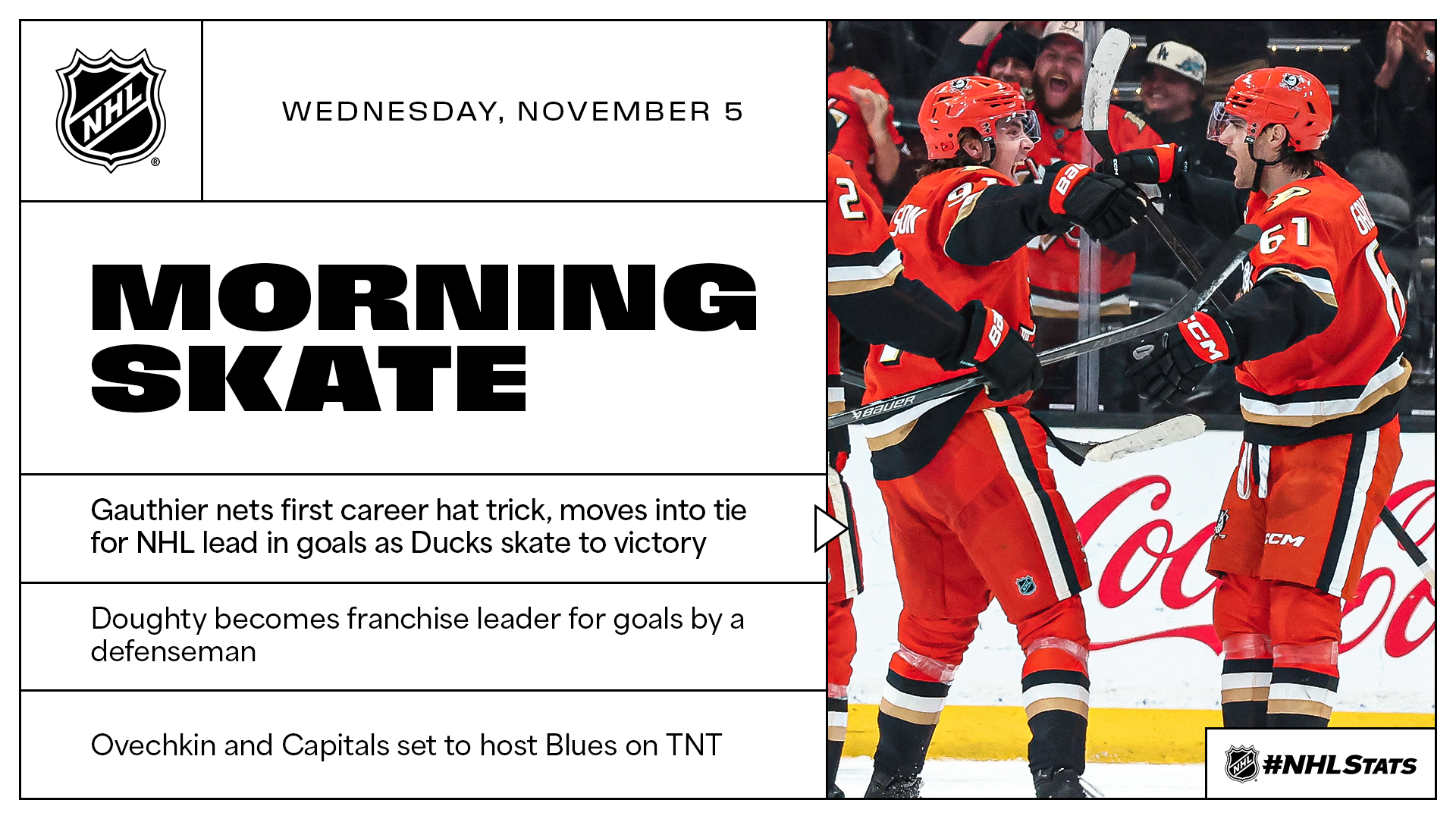 NHL Morning Skate – Nov. 5, 2025