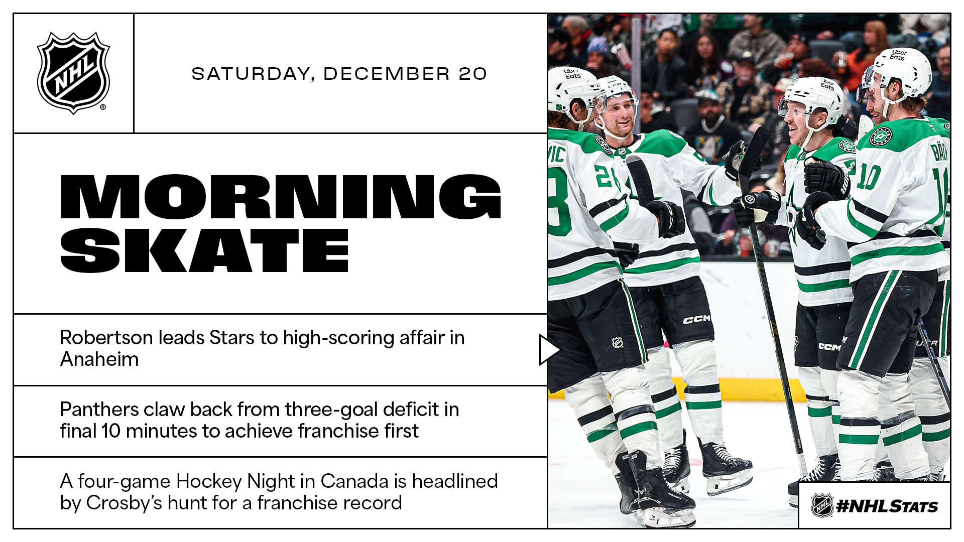 NHL Morning Skate – Dec. 20, 2025 