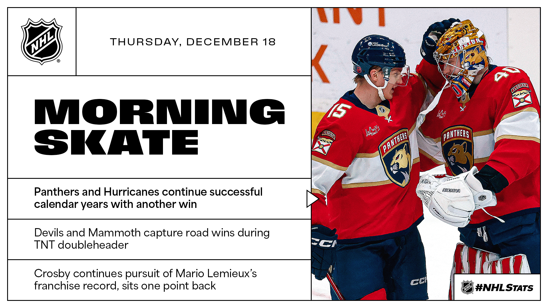 NHL Morning Skate – Dec. 18, 2025