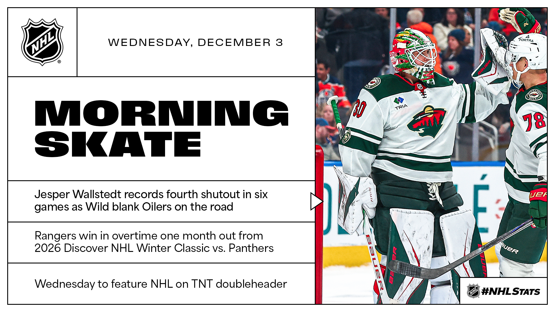 NHL Morning Skate – Dec. 3, 2025