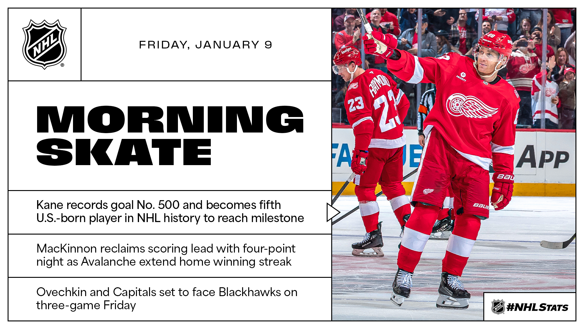 NHL Morning Skate – Jan. 9, 2026