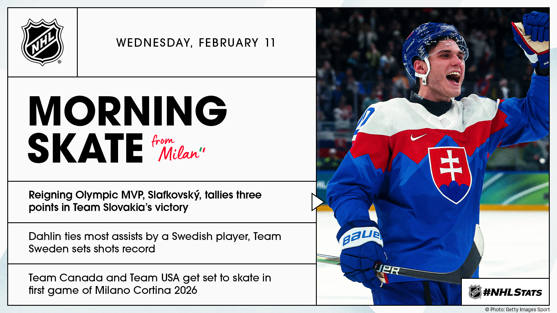 NHL Morning Skate from Milan – Feb. 11, 2026