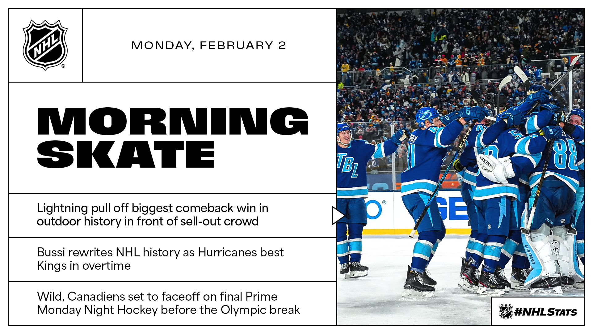 NHL Morning Skate – Feb. 2, 2026