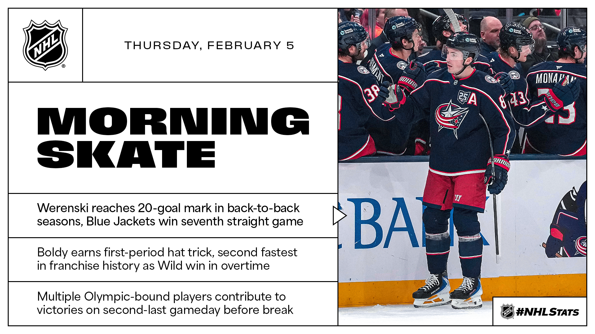 NHL Morning Skate – Feb. 5, 2026